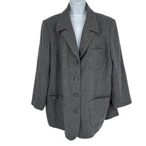 Design & Co Lane Bryant Wool Work Blazer Jacket Women's Size 20